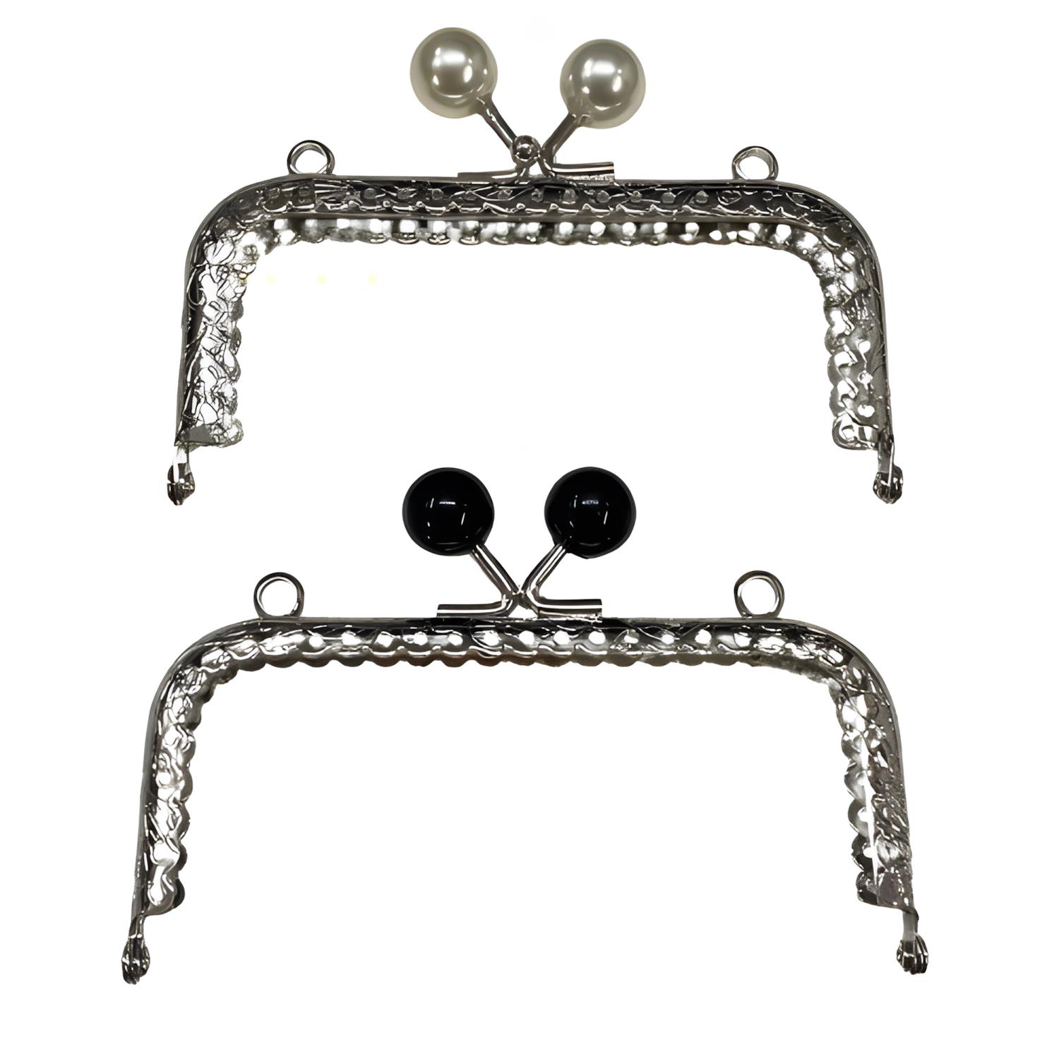 Metal Boncuklu Çanta Cüzdan Sapı Bursu 10.5 cm X15