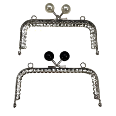 Metal Boncuklu Çanta Cüzdan Sapı Bursu 10.5 cm X15