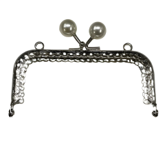 Metal Boncuklu Çanta Cüzdan Sapı Bursu 10.5 cm X15