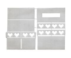 Plastik Kanvas Peçetelik PT - 11,5 x 23,5 cm