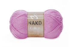 Nako Calico Pamuk Cotton El Örgü İpi İpliği Yünü 10879 Eflatun