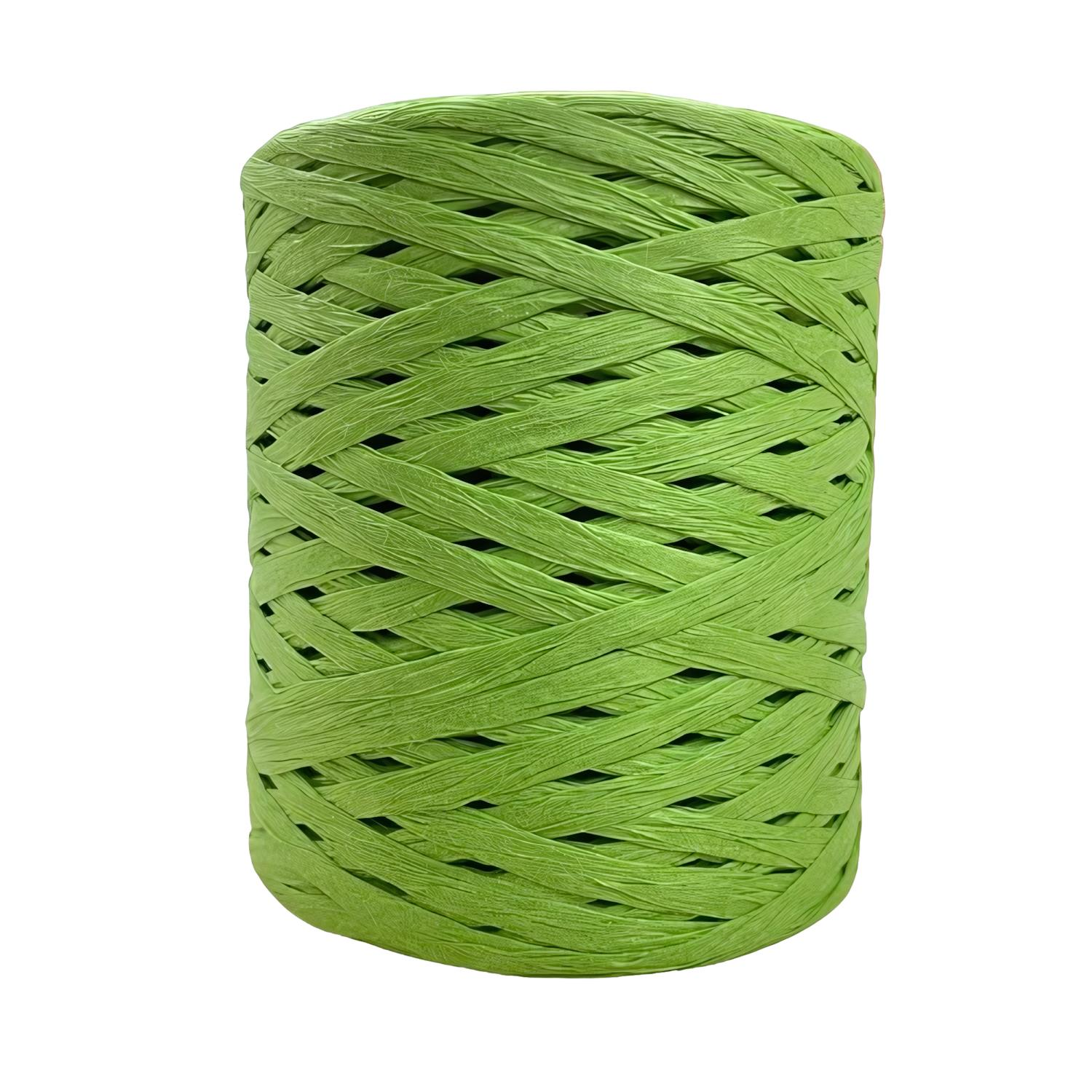 Şık Raffia Rafya Şapka Çanta Kağıt İp 200 gr YZS200 G19 Elma Yeşili