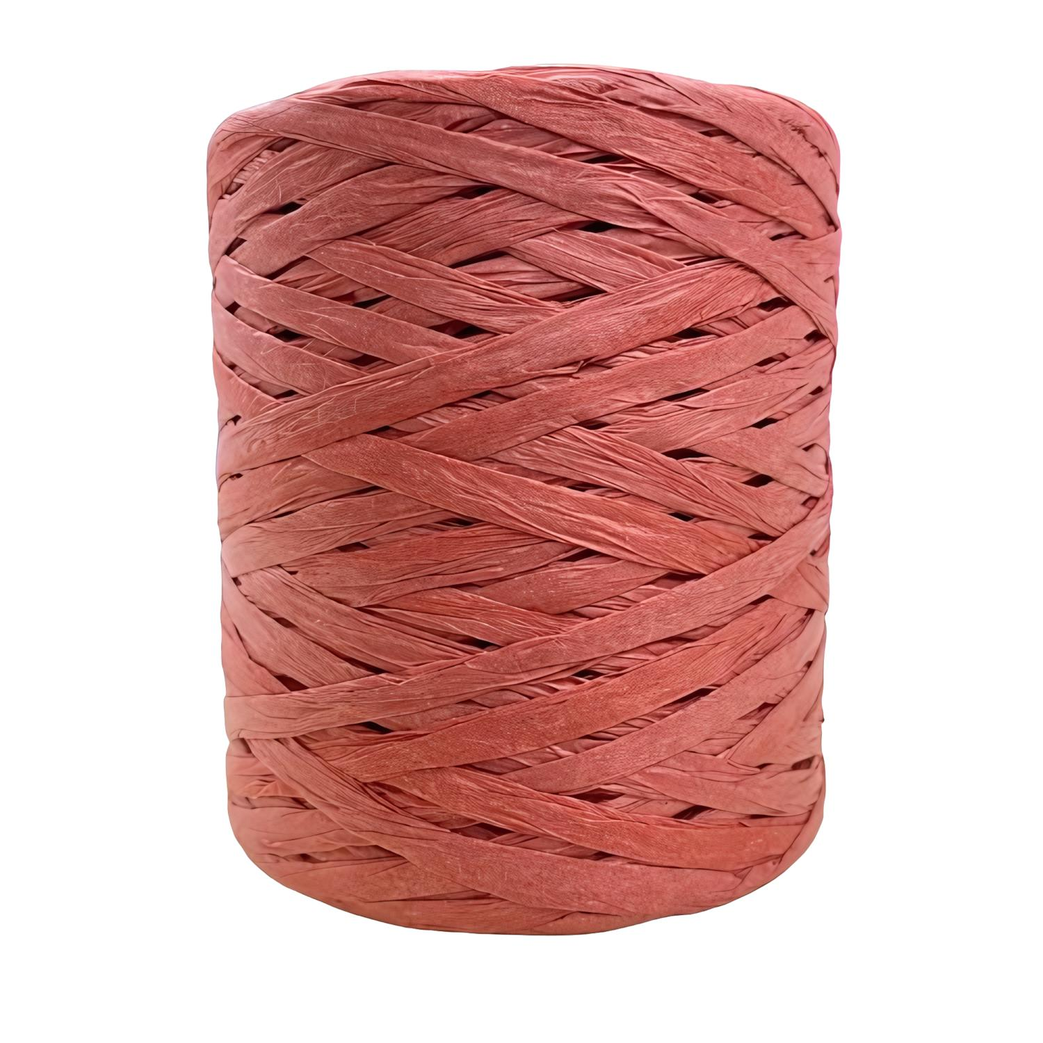 Şık Raffia Rafya Şapka Çanta Kağıt İp 200 gr YZS200 G22 Açık Bordo