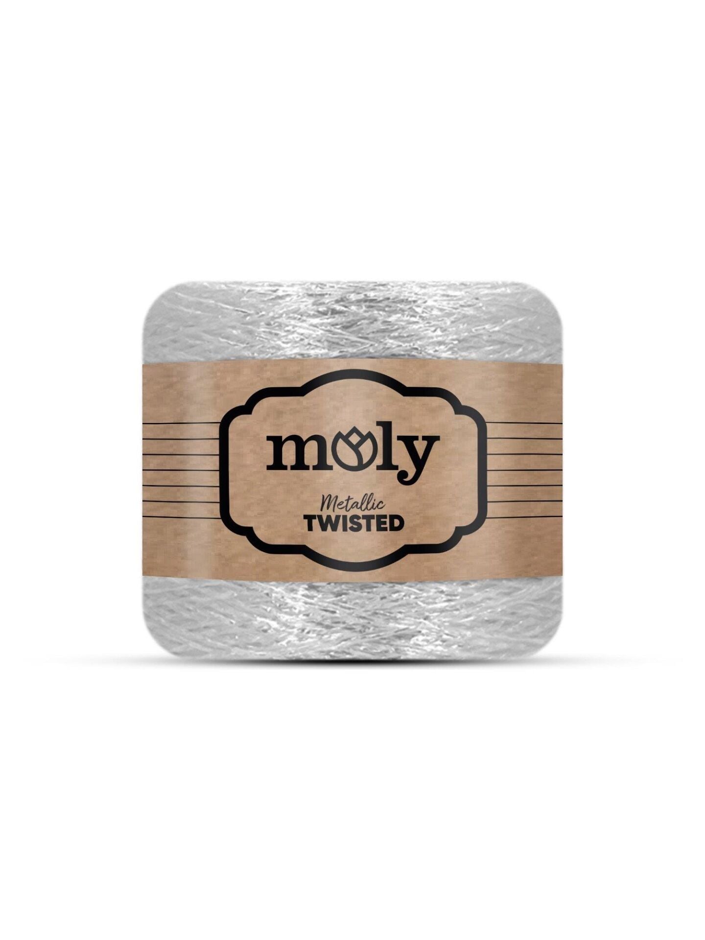 Moly Twisted Metalik Kağıt İp 250 Gr 270 Beyaz
