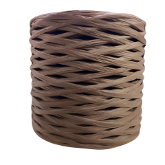 Şık Raffia Rafya Şapka Çanta Kağıt İp 200 gr YZS200 G43 Acı Kahve