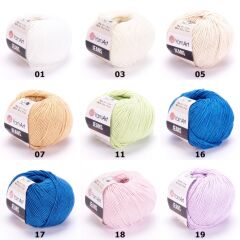 YarnArt Jeans 50gr Pamuk Cotton Amigurumi El Örgü İpi İpliği Yünü 75 Bebe Mavi