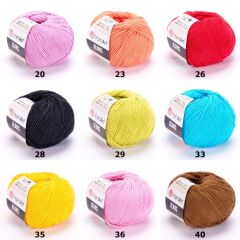 YarnArt Jeans 50gr Pamuk Cotton Amigurumi El Örgü İpi İpliği Yünü 03 Krem