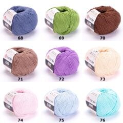 YarnArt Jeans 50gr Pamuk Cotton Amigurumi El Örgü İpi İpliği Yünü 46 Gri