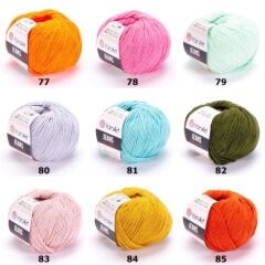 YarnArt Jeans 50gr Pamuk Cotton Amigurumi El Örgü İpi İpliği Yünü 85 Koyu Turuncu