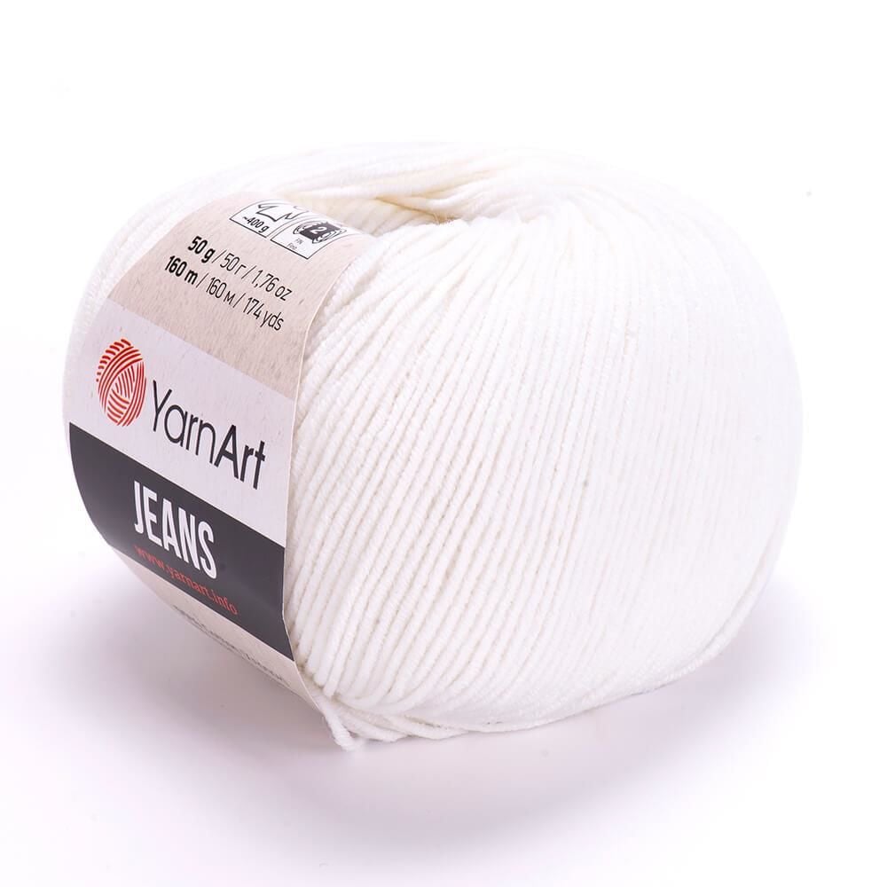 YarnArt Jeans 50gr Pamuk Cotton Amigurumi El Örgü İpi İpliği Yünü 01 Krem