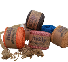 Moly Paper Yarn Kağıt İp Hasır Çanta Runner Şapka Amerikan Servis 250gr