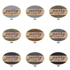 Moly Paper Yarn Kağıt İp Hasır Çanta Runner Şapka Amerikan Servis 250gr