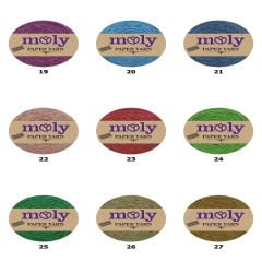 Moly Paper Yarn Kağıt İp Hasır Çanta Runner Şapka Amerikan Servis 250gr