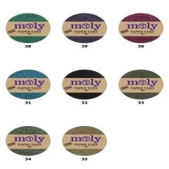Moly Paper Yarn Kağıt İp Hasır Çanta Runner Şapka Amerikan Servis 250gr 01 Kar Beyaz