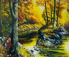 5D Yapışan Boncuk Mozaik Tablo 40*50 cm H5X03