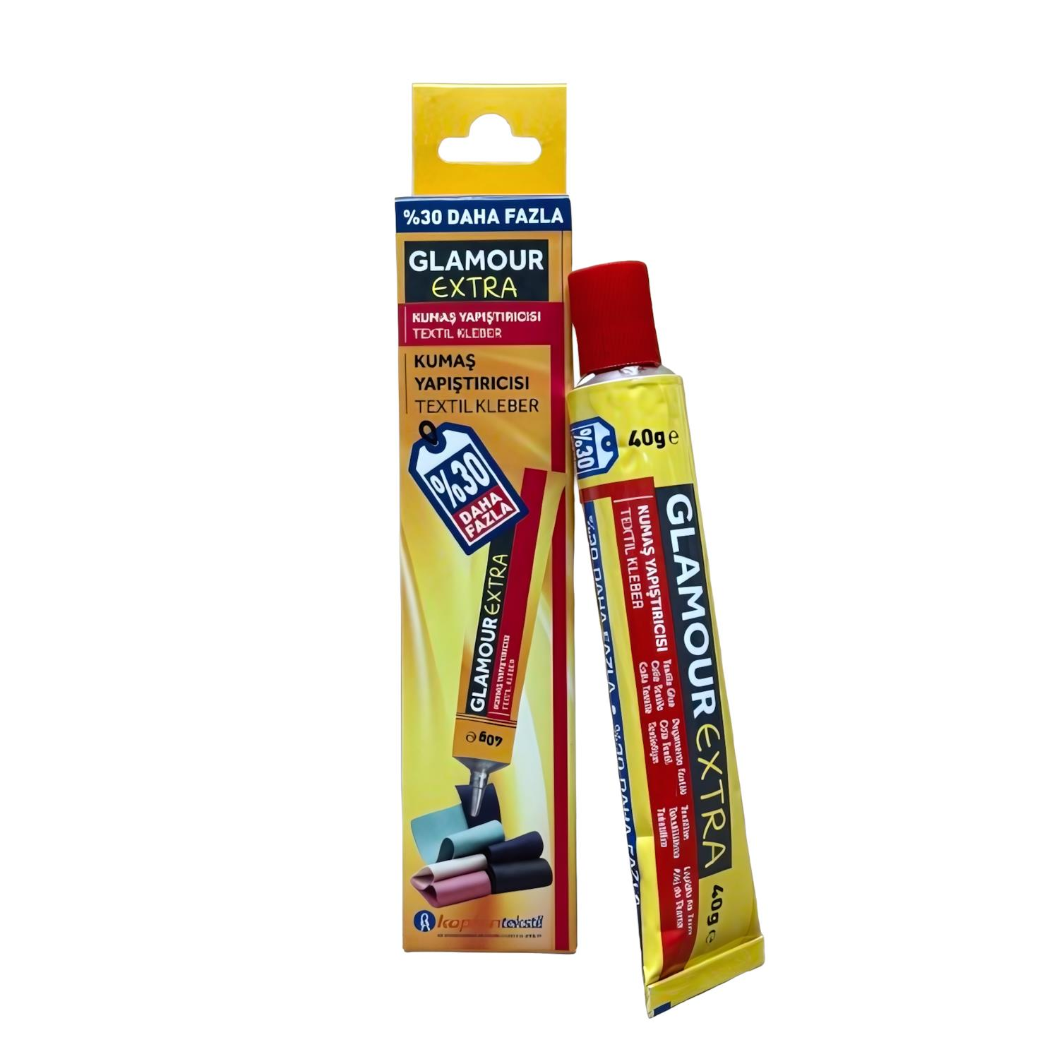 Glamour Extra Kumaş Yapıştırıcı (Çok Amaçlı ve Tekstil İçin) Glamor 40 gr