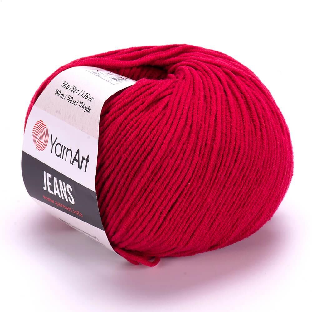 YarnArt Jeans 50gr Pamuk Cotton Amigurumi El Örgü İpi İpliği Yünü 51 Koyu Kırmızı