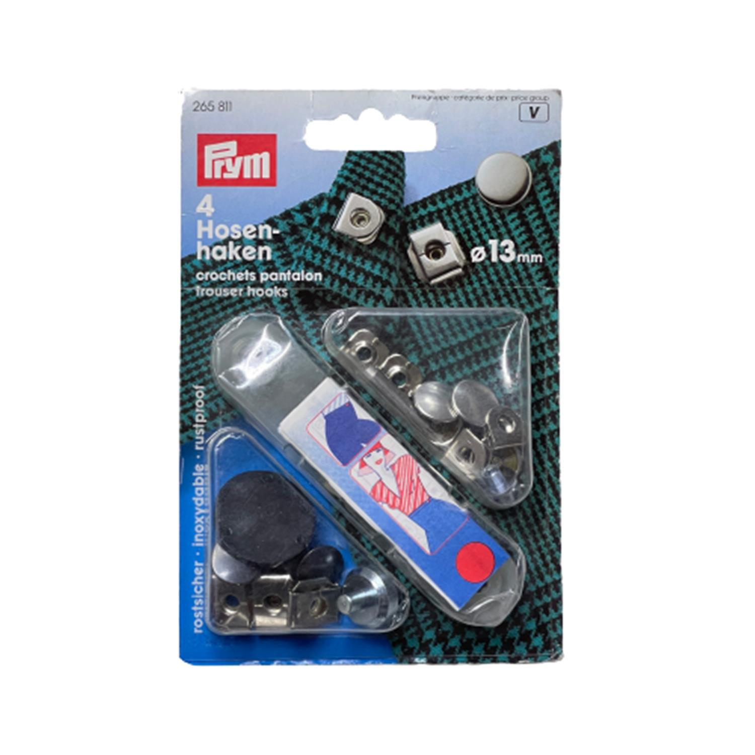 Prym Çıtçıtlı Metal Kopça 4 Çift 265811 Etek, Pantolon, Yelek