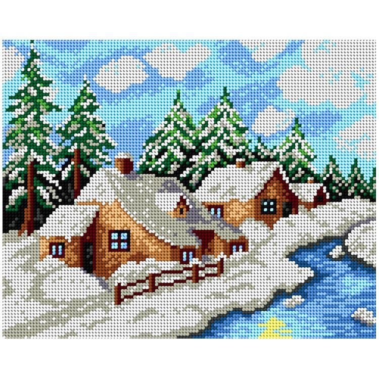 Orchidea Baskılı Goblen Kış 1860 24*30 cm