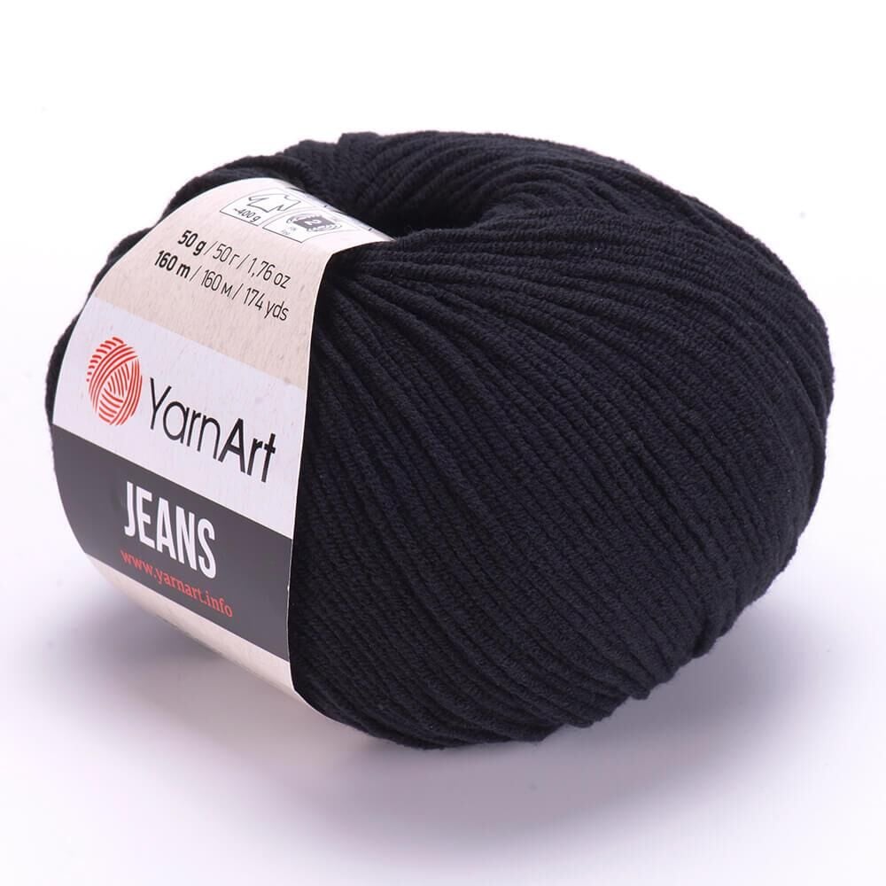 YarnArt Jeans 50gr Pamuk Cotton Amigurumi El Örgü İpi İpliği Yünü 53 Siyah