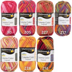 Schachenmayr Catania Color Ebruli Pamuk Amigurumi El Örgü İpi İpliği Yünü