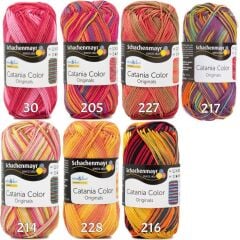 Schachenmayr Catania Color Ebruli Pamuk Amigurumi El Örgü İpi İpliği Yünü
