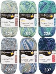 Schachenmayr Catania Color Ebruli Pamuk Amigurumi El Örgü İpi İpliği Yünü