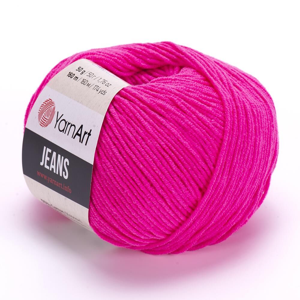 YarnArt Jeans 50gr Pamuk Cotton Amigurumi El Örgü İpi İpliği Yünü 59 Fuşya