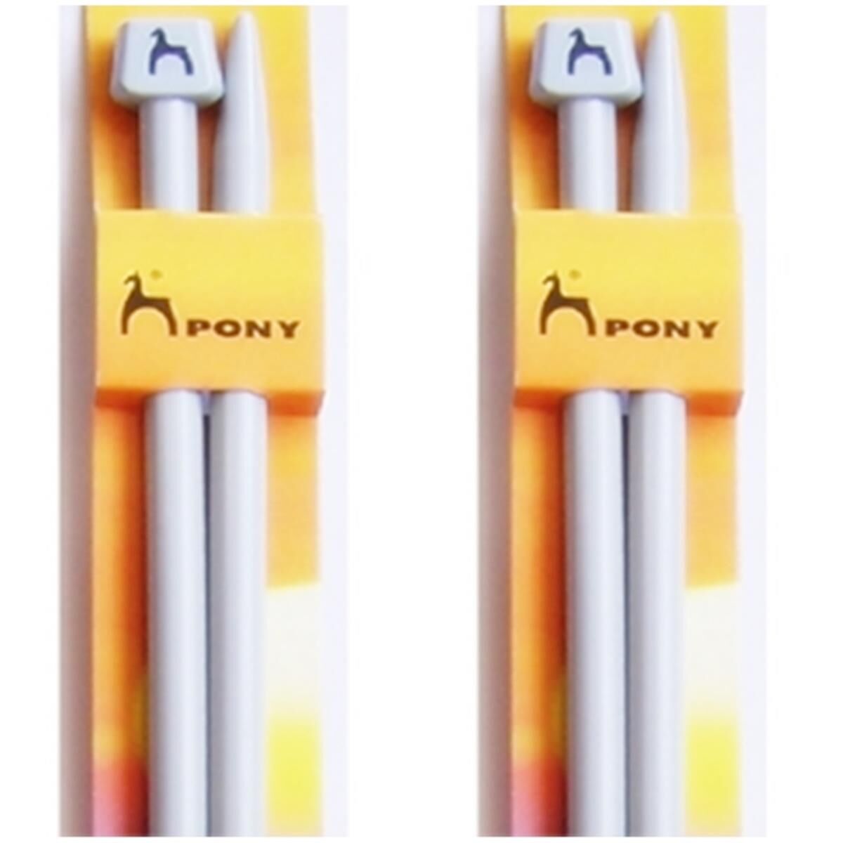 Pony 35 cm Gri Alüminyum Örgü Şişi