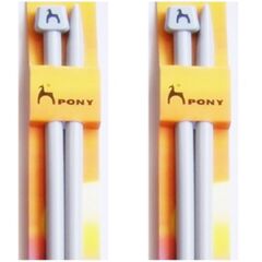Pony 35 cm Gri Alüminyum Örgü Şişi