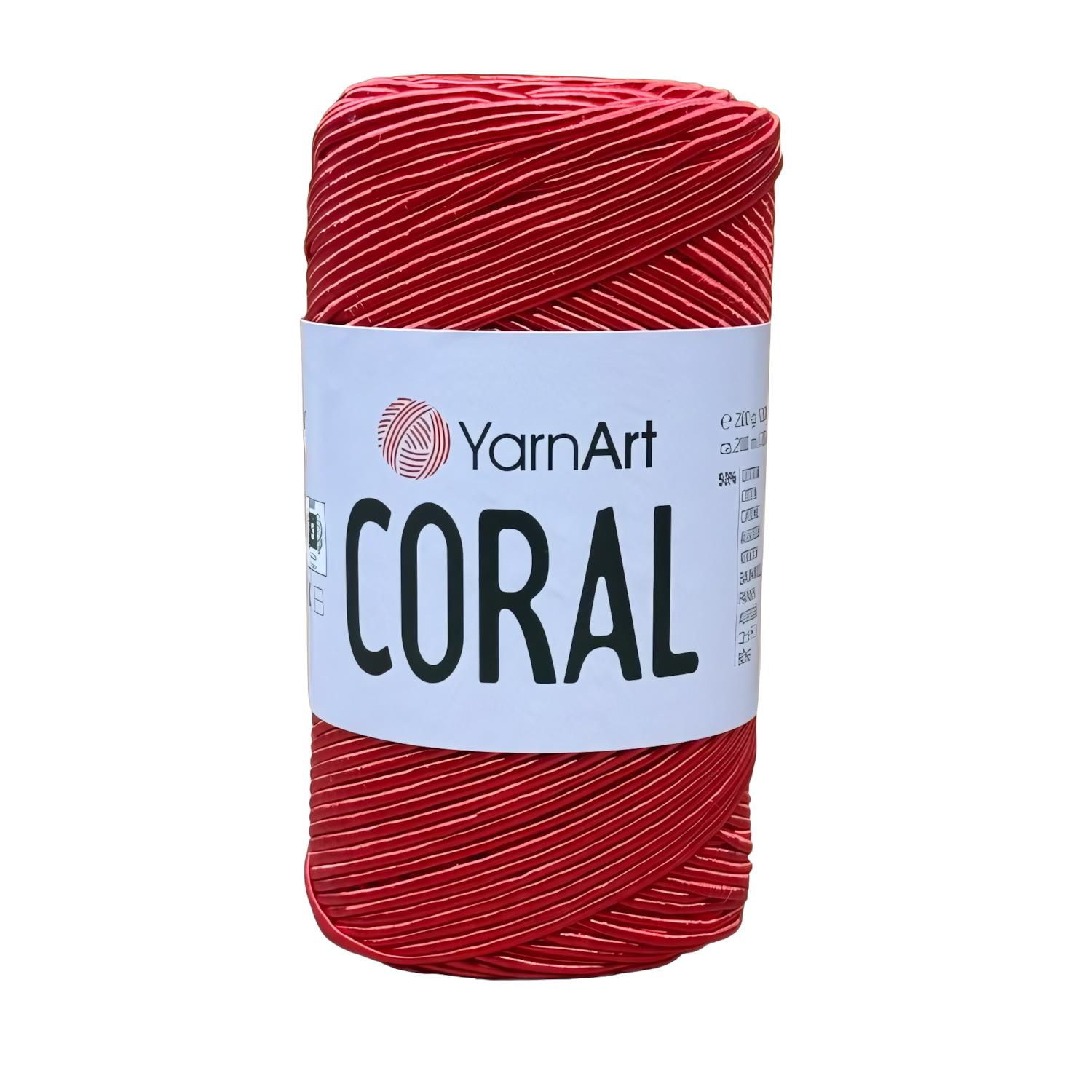 YarnArt Coral Slim Supra Yumuşak ve Parlak Örgü İpi 200 gr 1907 Kırmızı
