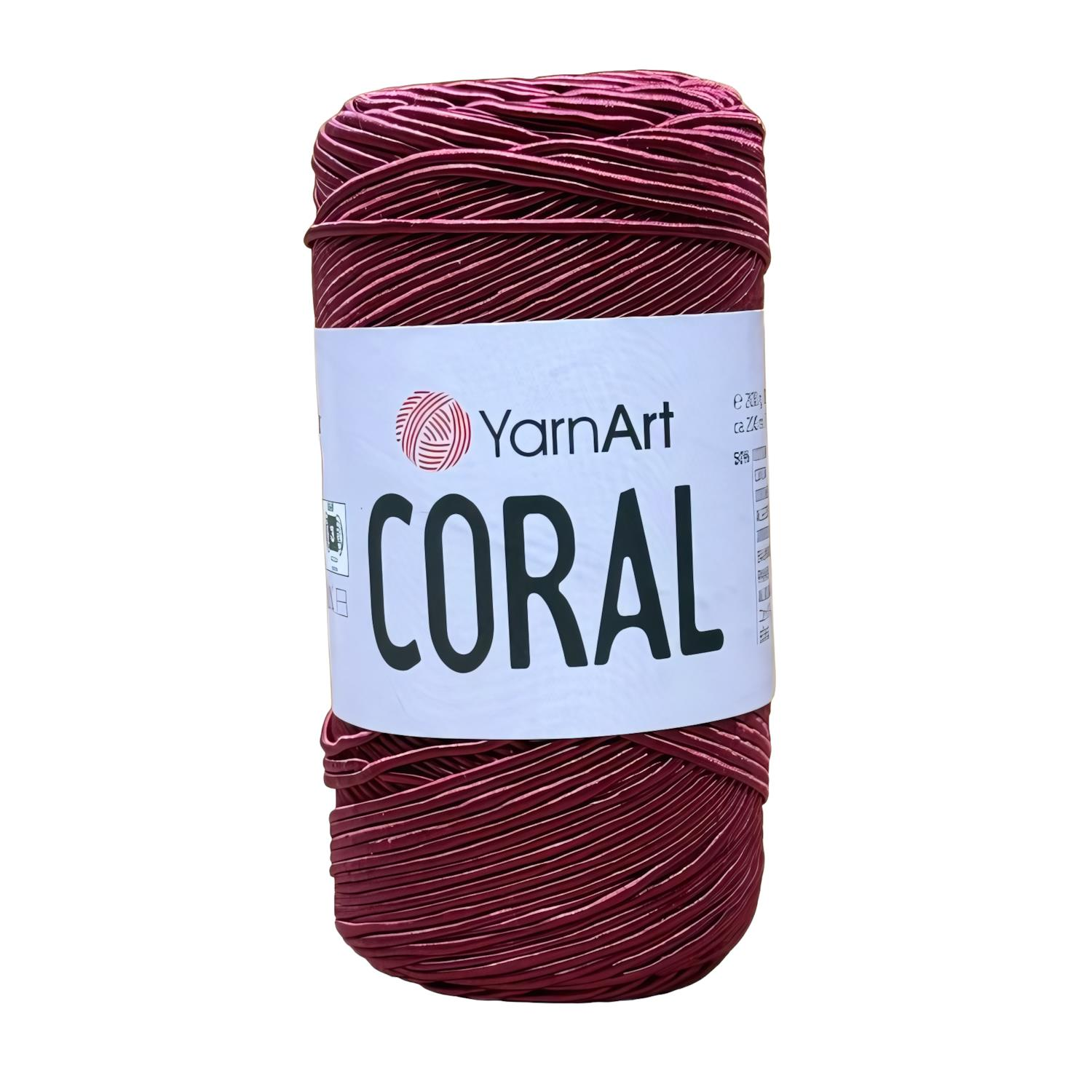 YarnArt Coral Slim Supra Yumuşak ve Parlak Örgü İpi 200 gr 1909 Bordo