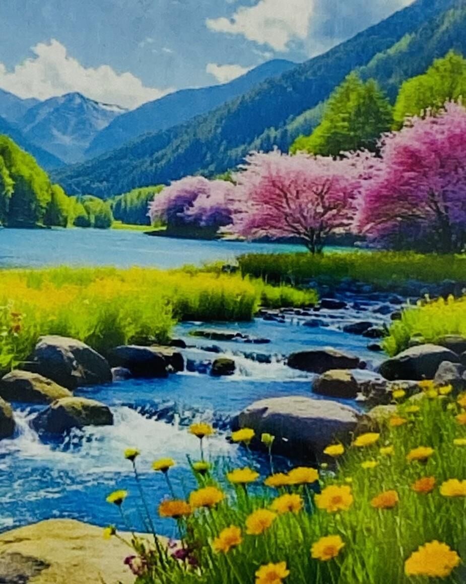 5D Yapışan Boncuk Mozaik Tablo 40*50 cm H5X13