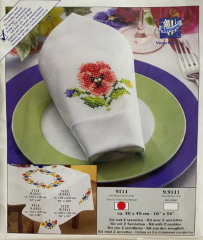 Vervaco İşlemelik Masa Peçetesi Kiti 40*40 cm 9111