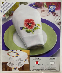 Vervaco İşlemelik Masa Peçetesi Kiti 40*40 cm 9111