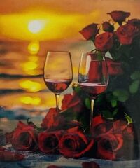 5D Yapışan Boncuk Mozaik Tablo 40*50 cm H5X15