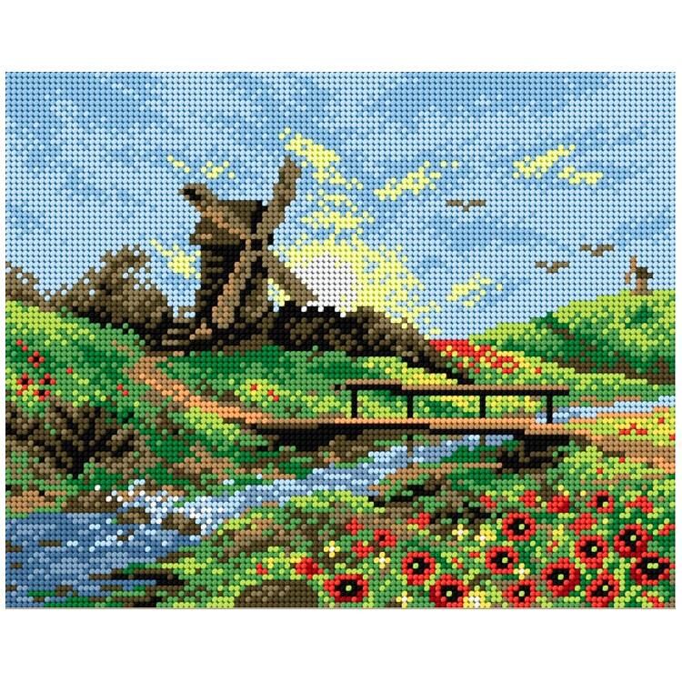 Orchidea Baskılı Goblen Değirmen 2139 24*30 cm