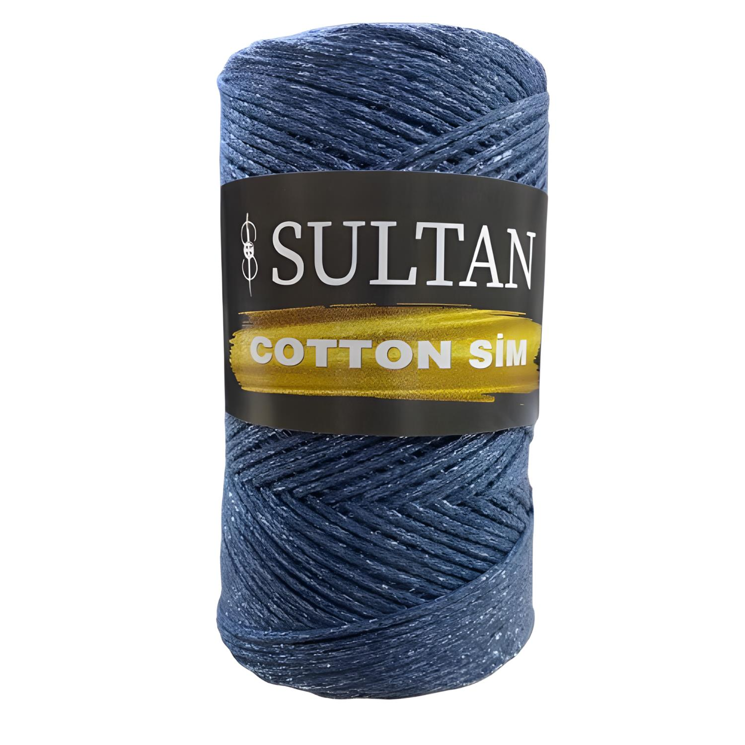 Sultan Pamuk Koton Cotton Sim Makrome İpi 250 gr 518 İndigo Sim