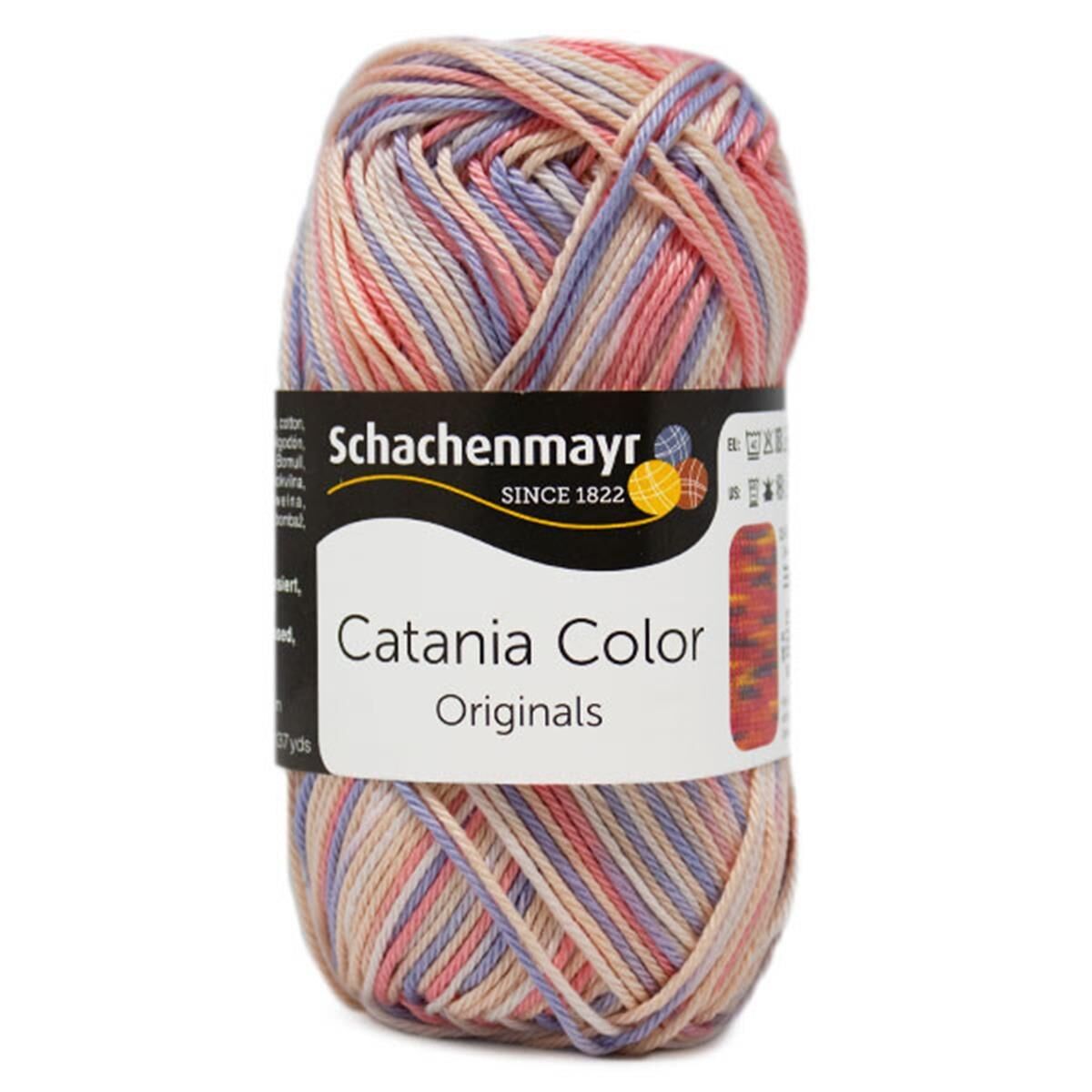 Schachenmayr Catania Color Ebruli Pamuk Amigurumi El Örgü İpi İpliği Yünü C218 Pembe - Ten