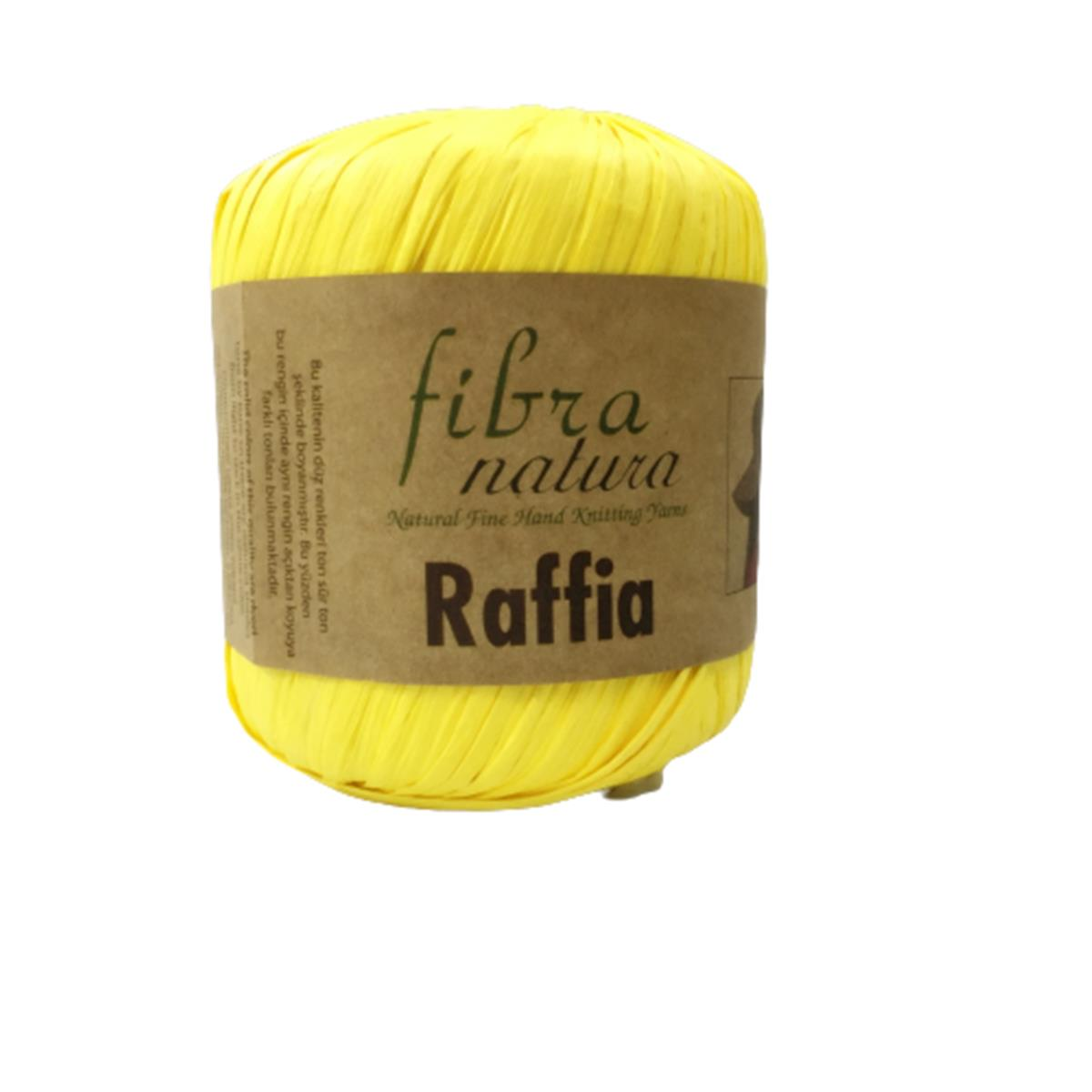 Himalaya Fibra Natura Raffia - Rafya Şapka Çanta Kağıt İp 116 18 Sarı