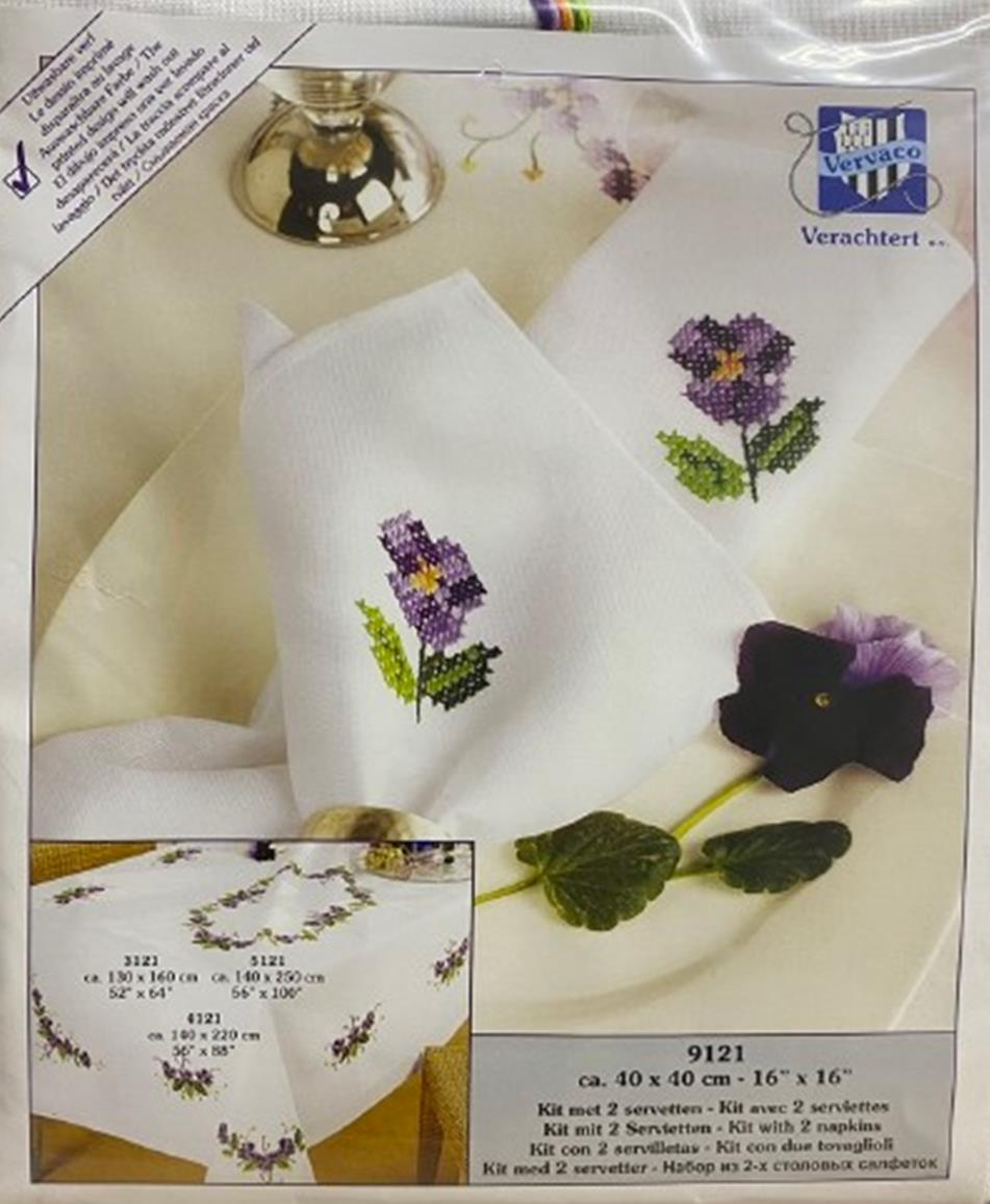 Vervaco İşlemelik Masa Peçetesi Kiti 40*40 cm 9121