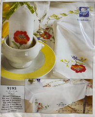 Vervaco İşlemelik Masa Peçetesi Kiti 40*40 cm 9193