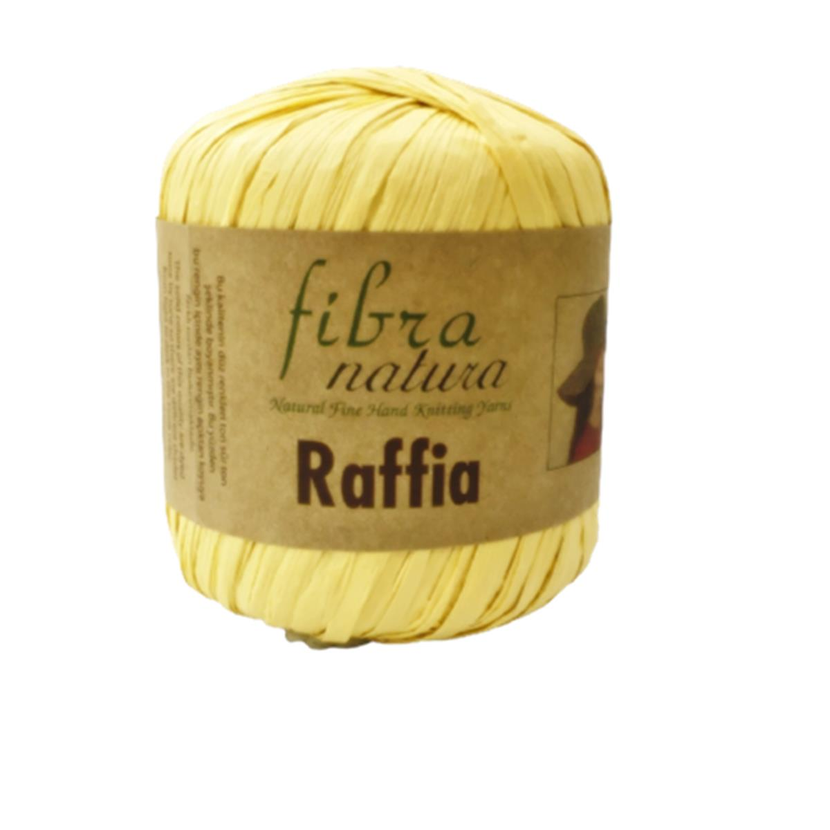 Himalaya Fibra Natura Raffia - Rafya Şapka Çanta Kağıt İp 116 21 Açık Sarı