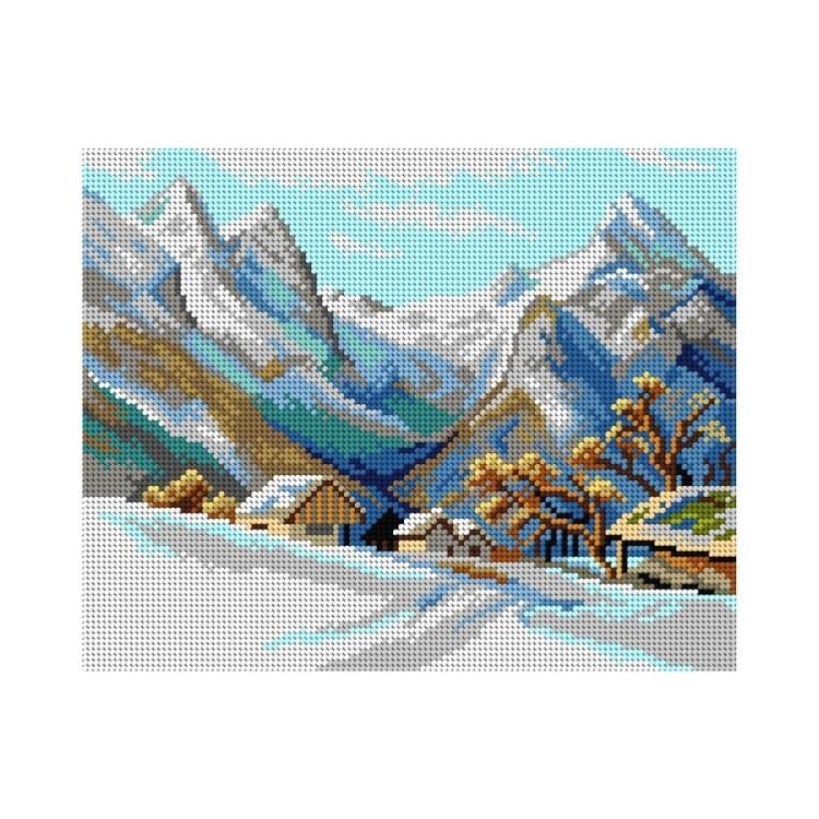 Orchidea Baskılı Goblen Kış Manzara 3241 24*30 cm