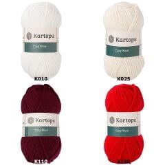 Kartopu Cozy Wool El Örgü İpliği Yünü K1212 Güvez