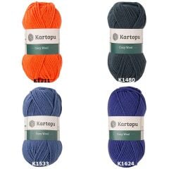 Kartopu Cozy Wool El Örgü İpliği Yünü K1212 Güvez