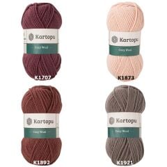 Kartopu Cozy Wool El Örgü İpliği Yünü K1212 Güvez