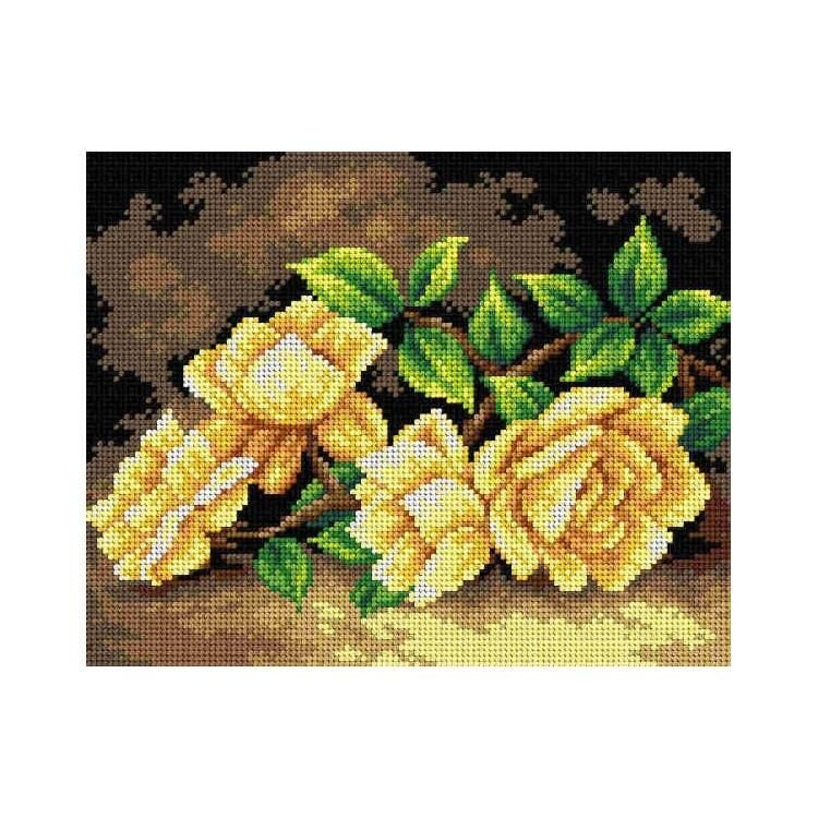 Orchidea Baskılı Goblen Sarı Gül 2966 24*30 cm