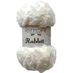 Etrofil Rabbit Kürk El Örgü İpi 100gr 70907 Gri Siyah