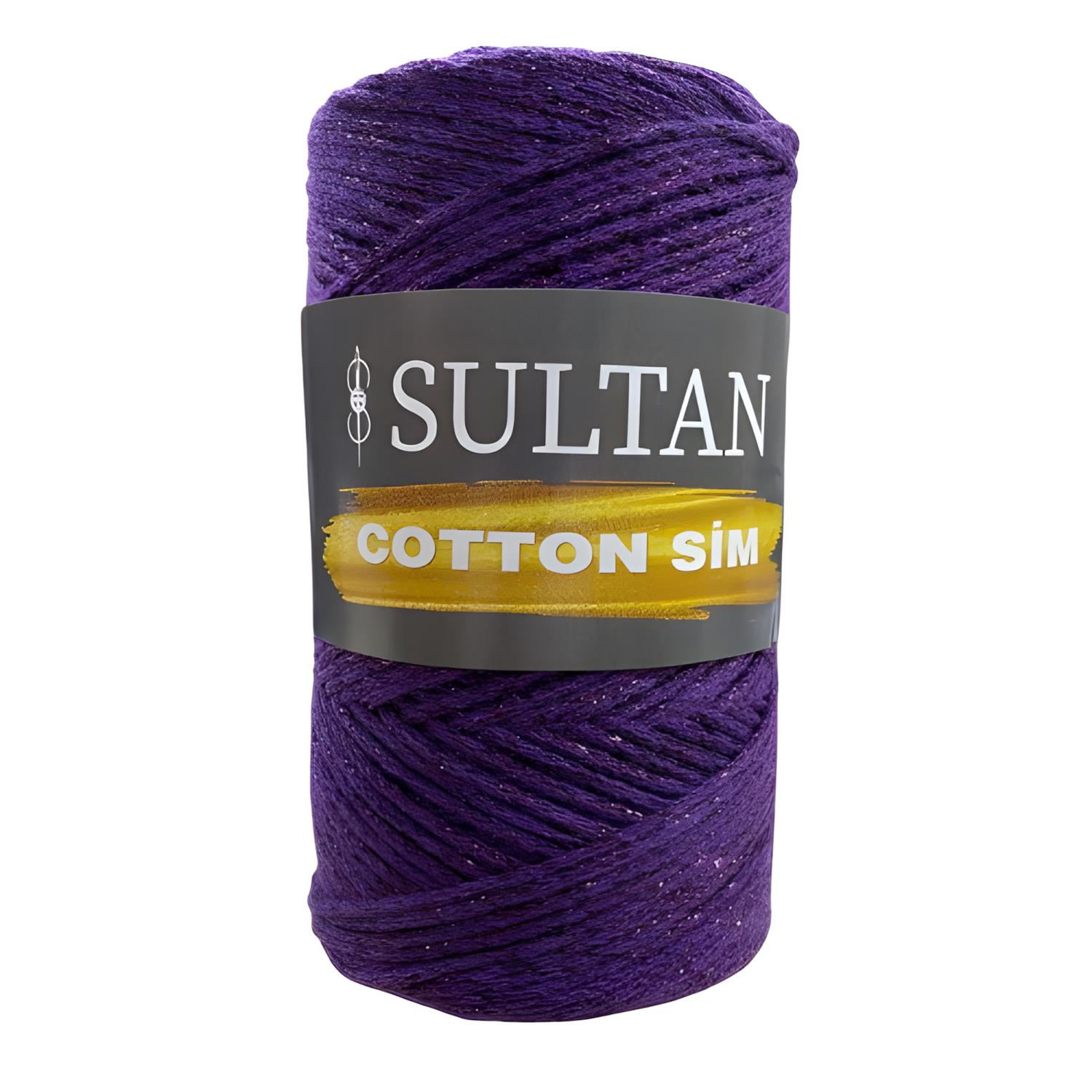 Sultan Pamuk Koton Cotton Sim Makrome İpi 250 gr 534 Mor Sim